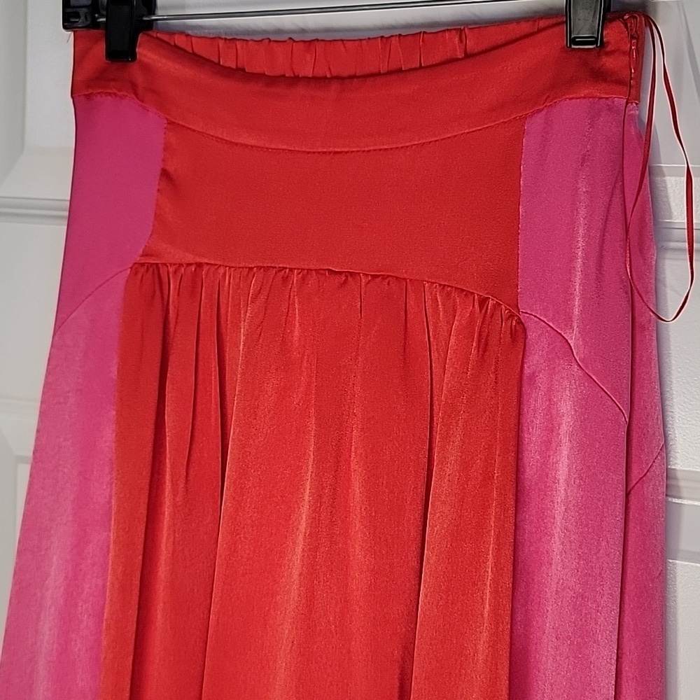 PETAL & PUP VIBRANT PINK & RED HI-LO SKIRT SZ XS - Picture 4 of 10